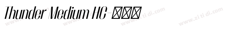 Thunder Medium HC字体转换